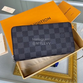 Louis Vuitton Classic Print Large Wallet Blue M62732