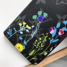 Louis Vuitton Fashion Flower Print Short Two Fold Wallet M61696