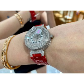 Louis Vuitton 316l Fine Steel Case SiLouis Vuittoner Diamond Dial Watch