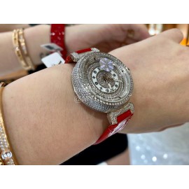 Louis Vuitton 316l Fine Steel Case SiLouis Vuittoner Diamond Dial Watch