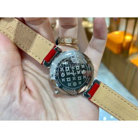 Louis Vuitton 316l Fine Steel Case SiLouis Vuittoner Diamond Dial Watch