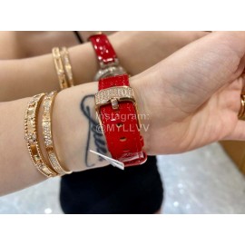 Louis Vuitton 316l Fine Steel Case Gold Diamond Dial Watch