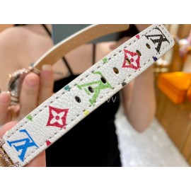 Louis Vuitton 316l Fine Steel Case God Diamond Dial White Strap Watch