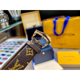 Louis Vuitton Cowhide Strap Diamond Dial Watch For Women