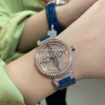 Louis Vuitton Luminous Pointer 316l Fine Steel Case Watch Blue