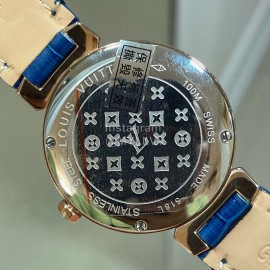 Louis Vuitton Luminous Pointer 316l Fine Steel Case Watch Blue