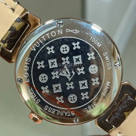 Louis Vuitton Luminous Pointer 316l Fine Steel Case Watch Brown
