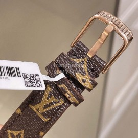 Louis Vuitton Luminous Pointer 316l Fine Steel Case Watch Brown