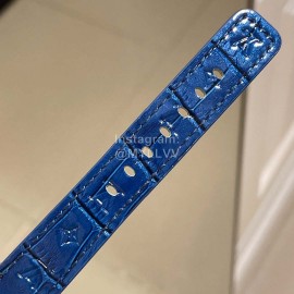 Louis Vuitton Luminous Pointer 316l Fine Steel Case Diamond Watch Blue