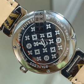 Louis Vuitton Luminous Pointer 316l Fine Steel Case Diamond Watch Brown