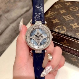 Louis Vuitton Luxury Diamond Dial Watch For Women