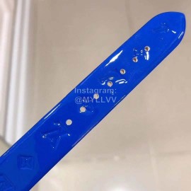 Louis Vuitton Luxury Diamond Dial Watch For Women Blue