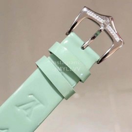 Louis Vuitton Luxury Diamond Dial Watch For Women Green