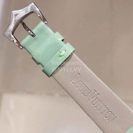 Louis Vuitton Luxury Diamond Dial Watch For Women Green