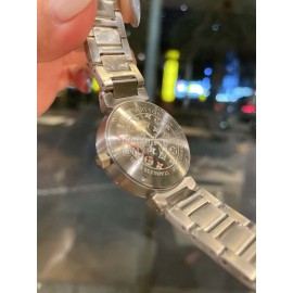 Louis Vuitton Tambour Slim Series Steel Strap Watch 