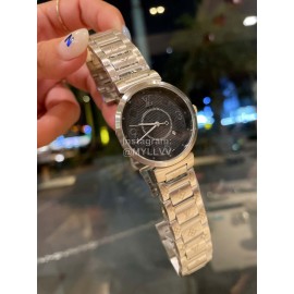 Louis Vuitton Tambour Slim Series Steel Strap Watch 