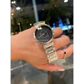 Louis Vuitton Tambour Slim Series Steel Strap Watch 