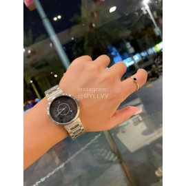 Louis Vuitton Tambour Slim Series Steel Strap Watch 