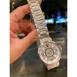 Louis Vuitton Tambour Slim Series New Steel Strap Watch 