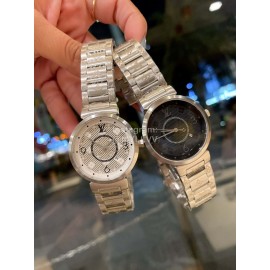 Louis Vuitton Tambour Slim Series New Steel Strap Watch 