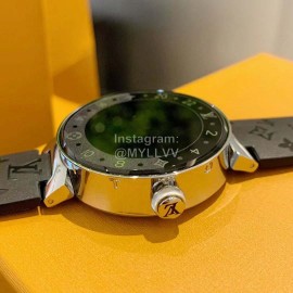 Louis Vuitton Tambour Horizon Monogram White Smart Watch Black