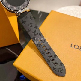 Louis Vuitton Tambour Horizon Monogram White Smart Watch Black
