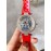 Louis Vuitton 316l Fine Steel Case Diamond Dial Watch For Women Red