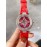 Louis Vuitton 316l Fine Steel Case Diamond Dial Leather Strap Watch For Women