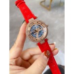 Louis Vuitton 316l Fine Steel Case Diamond Dial Watch For Women