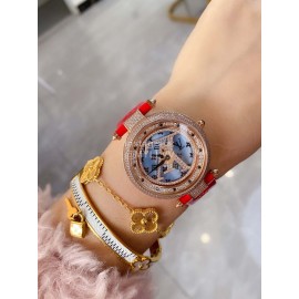 Louis Vuitton 316l Fine Steel Case Diamond Dial Watch For Women