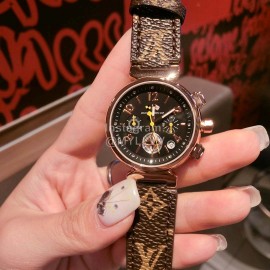 Louis Vuitton Leather Strap Quartz Watch For Women
