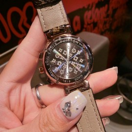 Louis Vuitton Leather Strap Quartz Watch For Women