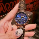 Louis Vuitton Leather Strap Blue Dial Quartz Watch For Women