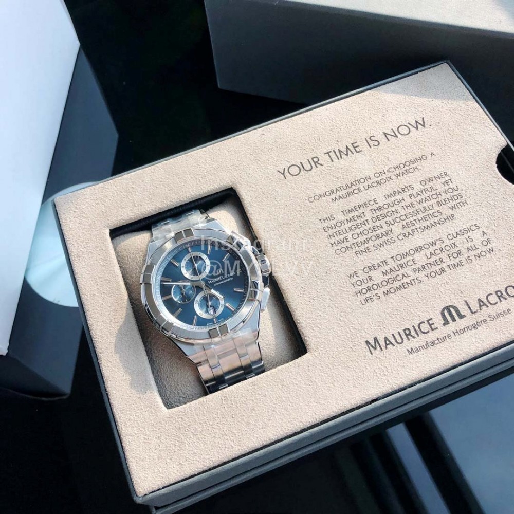 Maurice Lacroix Aikno 44mm Blue Dial Watch