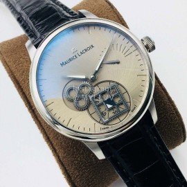 Maurice Lacroix Am Factory Leather Strap Watch