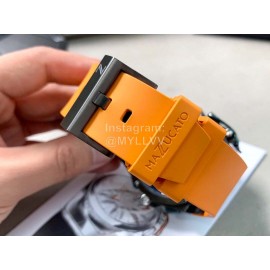 Mazzucato Rim Rubber Strap Watch Orange