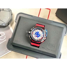 Mazzucato Rim Rubber Strap Watch Red