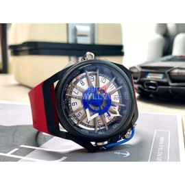 Mazzucato Rim Rubber Strap Watch Red