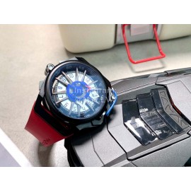 Mazzucato Rim Rubber Strap Watch Red