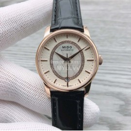 Mido New Sapphire Crystal Leather Strap Watch For Women