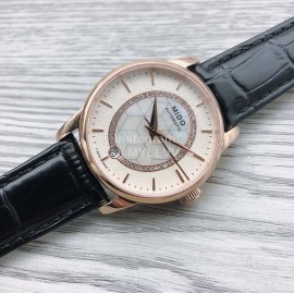 Mido New Sapphire Crystal Leather Strap Watch For Women