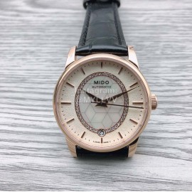 Mido New Sapphire Crystal Leather Strap Watch For Women