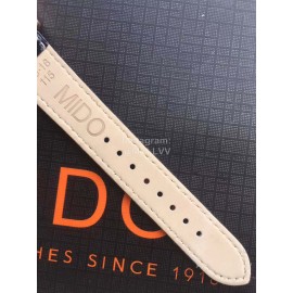 Mido Sapphire Crystal Leather Strap Mechanical Watch For Women 