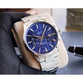 Mido 42mm Dial Steel Strap Sports Leisure Mechanical Watch