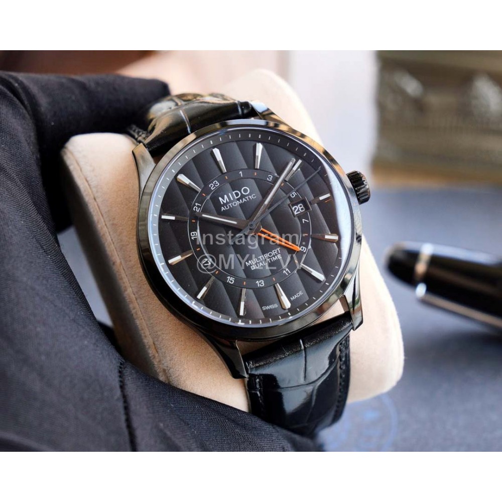 Mido 42mm Dial Black Sports Leisure Mechanical Watch