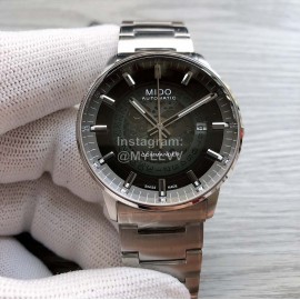 Mido Waterproof Sapphire Crystal Mechanical Watch For Men Silver