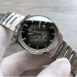 Mido Waterproof Sapphire Crystal Mechanical Watch For Men Silver