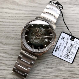 Mido Waterproof Sapphire Crystal Mechanical Watch For Men Silver