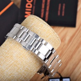 Mido Silver Steel Strap Sapphire Crystal Mechanical Watch For Men