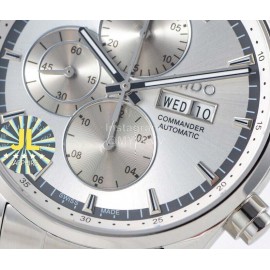 Mido 316l Refined Steel Silver Dial Multifunctional Watch